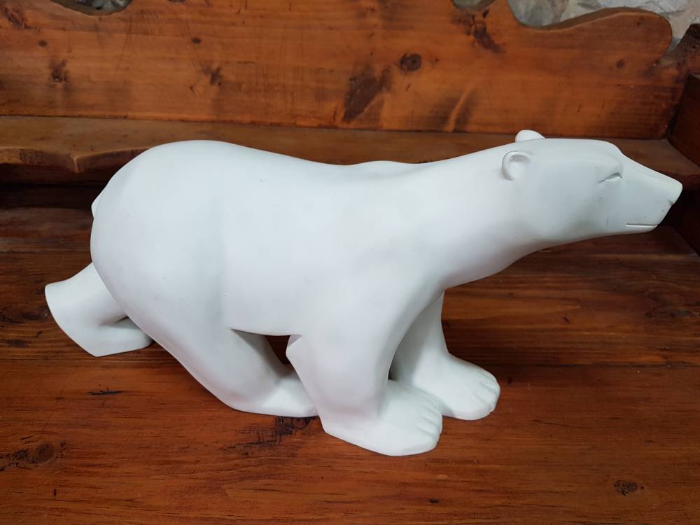 statue ours polaire signé " pompon "