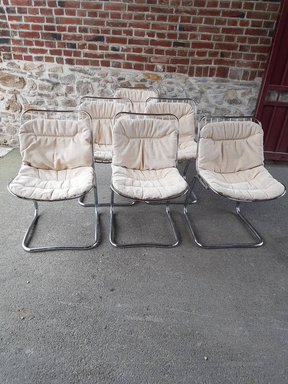 lot de 6 chaises design GASTONE RINALDI 